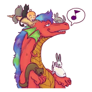 Breezy Dragon telegram stickers