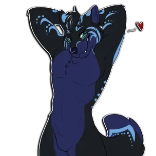 Kazetu the Seawolf whatsapp stickers