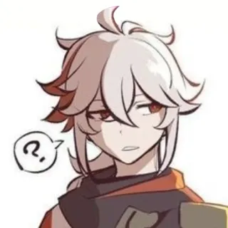 🤨 585fad01 Kaedehara Kazuha Genshin Impact Anime, Genshin Impact, Kazuha, Kaedehara Kazuha whatsapp sticker