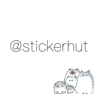 ✨ 833a2545 @stickerhut sticker, tiere, süß, stickerhut whatsapp sticker