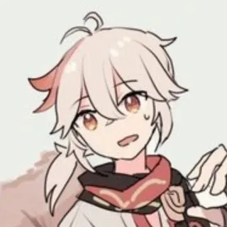 😅 aff1112b Kaedehara Kazuha Genshin Impact Anime, Videospiel, Charakter, Kazuha, Genshin Impact whatsapp sticker