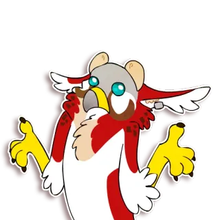 🤔 63125556 cartoon, owl, shrugging, sticker, cute, funny telegram sticker