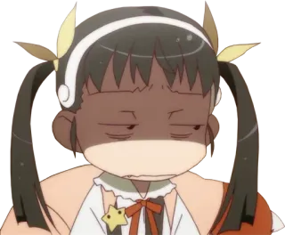 😒 10248fd4 Hachikuji Mayoi Monogatari Anime, Hachikuji Mayoi, Monogatari, Adesivo, Desenho animado, Personagem telegram sticker