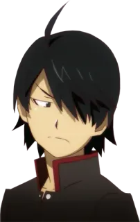 😒 de4a8d9c Anime, Mangá, Personagem, Retrato, Menino, Emo, Adolescente telegram sticker