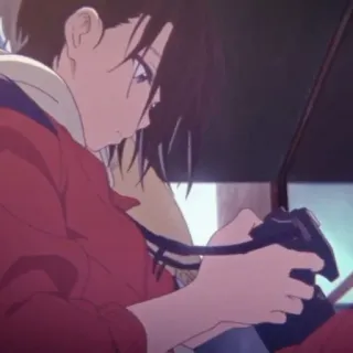 📹 0f67225f chica, anime, fotógrafo, cámara, retrato telegram sticker