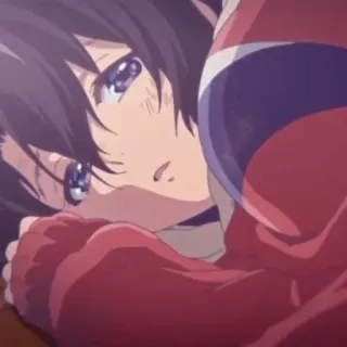 📹 46925a2d Anime, Triste, Chica, Emocional, Adolescente, Joven telegram sticker