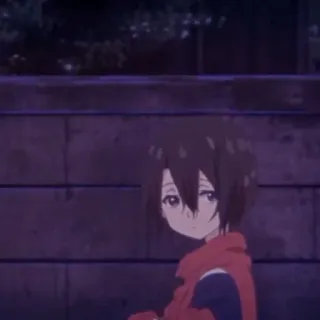 📹 84548d9d Anime, Chica, Linda, Retrato, Ilustración telegram sticker