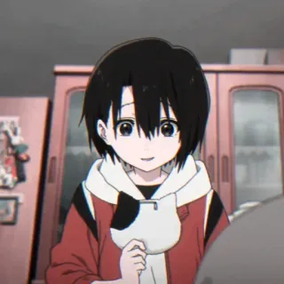 ◾ 9357c838 Anime, Chica, Lindo, Ilustración, Retrato, Dibujo animado telegram sticker