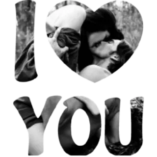💋 36a9bb5b I love you любовь, сердце, пара, отношения, нежность, романтика whatsapp sticker