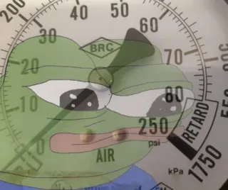 😒 dd9506cf Pepe the Frog AIR pepe, sapo, retardado, pressão, meme, cultura da internet telegram sticker