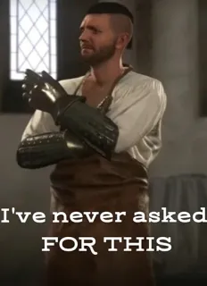 🤨 9fe30235 I've never asked FOR THIS telegram sticker