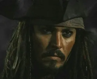 😠 a73227e8 Jack Sparrow Pirates of the Caribbean Pirat, Kapitän, Film, Figur, Mann telegram sticker