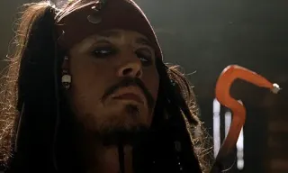 😈 ef8e4bc5 Jack Sparrow Pirates of the Caribbean Pirat, Johnny Depp, Film, Figur, Kapitän, Haken, Schauspieler telegram sticker