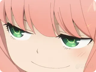 😏 75e54bb0 Anya Forger Spy x Family Anime, Anya, Spy x Family, zelfgenoegzaam, Meme, Cartoon whatsapp sticker