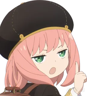 ☝️ 7e542ea5 Anya Forger Spy × Family Anime, Spy x Family, Anya Forger, Cartoon, Schattig, Meisje whatsapp sticker