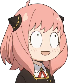 😃 e57247a6 Anya Forger Spy x Family Anime, Manga, Spy x Family, Anya Forger, Schattig, Cartoon, Personage whatsapp sticker