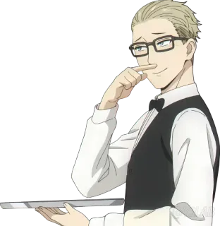 🤵‍♂ f70cb294 Loid Forger Spy x Family spy x family, loid forger, anime, personage, sticker whatsapp sticker