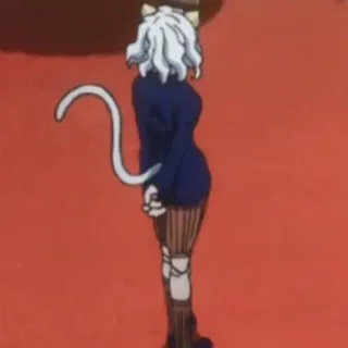 ⚜ 48fc4d6c Neferpitou Hunter x Hunter аниме, муравей, кот, химера, Hunter x Hunter whatsapp sticker