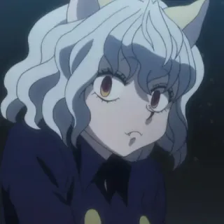 ⚜ 4960ffb9 Neferpitou Hunter x Hunter Аниме, Кот, Нэн, Охотник, HunterxHunter whatsapp sticker