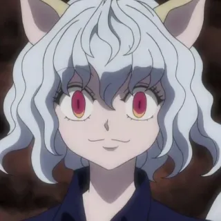 ⚜ 77f50b09 Neferpitou Hunter x Hunter Аниме, Кот, Муравей, Hunter x Hunter, Злодей whatsapp sticker