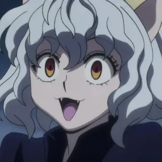 ⚜ a04bcfab Neferpitou Hunter x Hunter аниме, кот, персонаж, Неферпиту, Hunter x Hunter whatsapp sticker