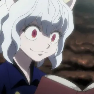 ⚜ aa9e6404 Neferpitou Hunter x Hunter Аниме, Кот, Неферпиту, Hunter x Hunter, Антагонист, Жуткий whatsapp sticker