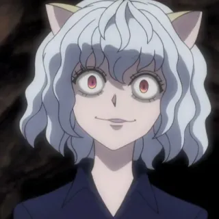⚜ ceffac5f Neferpitou Hunter x Hunter Аниме, Кот, Злодей, HunterxHunter, Неферпиту whatsapp sticker
