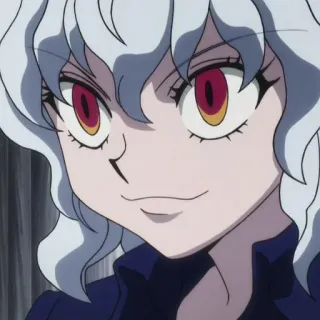 ⚜ e6624c31 Neferpitou Hunter x Hunter Аниме, Злодей, Антагонист, Муравей-химера, Белые волосы whatsapp sticker