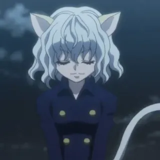 ⚜ e9faad24 Neferpitou Hunter x Hunter Аниме, Кот, Неко, Hunter x Hunter, Питу, Неферпитоу whatsapp sticker