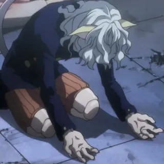 ⚜ edf962ae Neferpitou Hunter x Hunter Аниме, Муравей, Химера, На коленях, Кот whatsapp sticker