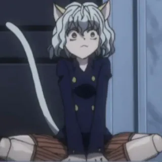 ⚜ f8a4c0bd Neferpitou Hunter x Hunter Аниме, Кот, Неферпито, Hunter x Hunter, Муравей-химера, Антагонист whatsapp sticker