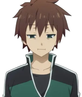 😑 3ae99ac4 Kazuma KonoSuba Anime, Konosuba, Kazuma, Isekai, Śmieszne, Sarkastyczny telegram sticker