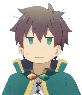 😑 663a294a Kazuma Konosuba Anime, Kreskówka, Śmieszne, Postać, Konosuba telegram sticker