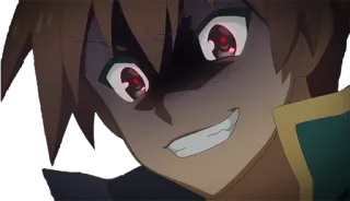 😈 753b9233 Anime, Męski, Zły, Knujący, Poważny, Uśmiechnięty telegram sticker