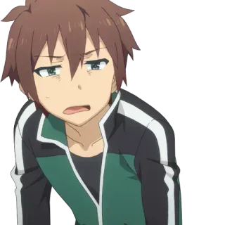 🤔 895269c1 Kazuma Konosuba Anime, Konosuba, Kazuma, Postać, Śmieszne, Meme telegram sticker