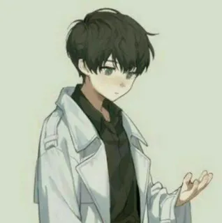 📖 3f997a7a Аниме, Парень, Персонаж, Искусство, Рисунок whatsapp sticker