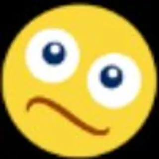 🌟 5b1103b2 emoji, twarz, wyraz, zmieszany, naklejka whatsapp sticker