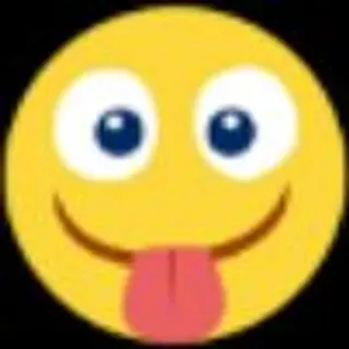 🌟 f6e8d5e1 Emoji, Uśmiech, Język, Kreskówka, Zabawne, Wyraz whatsapp sticker