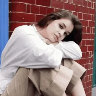 🚩 e937ee73 Frau, Mode, Model, Porträt, Posing, Casual, Stil telegram sticker