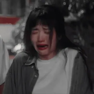 🦩 792012e9 泣く, 悲しい, 動揺, 涙, 女性, 落ち込む telegram sticker