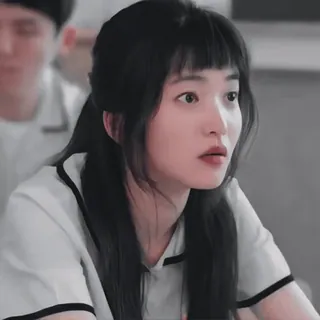 🦩 d06ec20e 女性, 女の子, ポートレート, 可愛い, 女子高生, アジア人, 韓国人 telegram sticker