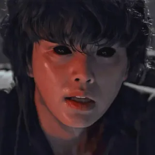 🟡 99388b60 人物, 暗い目, 怖い, 不気味, ホラー, 不吉 telegram sticker