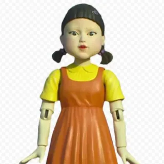 🌹 1eea2968 Squid Game Squid Game, doll, creepy, Korean drama, netflix telegram sticker