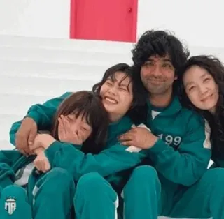 😊 56eaefe4 Squid Game squid game, tv show, netflix, drama, korean drama, survival game telegram sticker