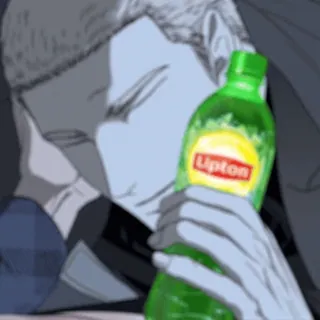 🤪 9119f464 Lipton Lipton, thé, boisson, boire, bouteille telegram sticker