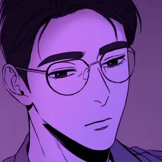 🤓 9fb70489 homme, lunettes, portrait, lunettes, tête, visage, menton, front, joue telegram sticker