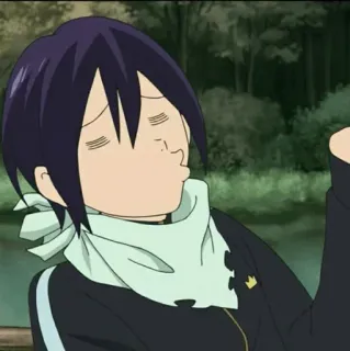 💎 0ce47dc7 Yato Noragami Anime, Noragami, Yato, God, Grappig, Cartoon telegram sticker