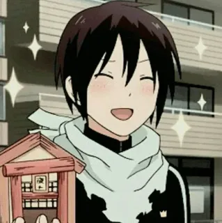 💎 607c433c Yato Noragami Anime, Noragami, Yato, God, Schrijn, Schattig telegram sticker