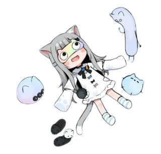 😶 21dc23a3 Anime, Mèo, Kawaii, Hoạt hình, Nữ mèo, Dễ thương, Manga telegram sticker