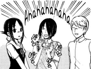 😆 2b8a3ee9 Aha hahaha アニメ, マンガ, 笑い, キャラクター, 日本語 whatsapp sticker